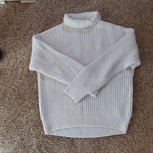 Gap Off white super thick warm mock turtleneck